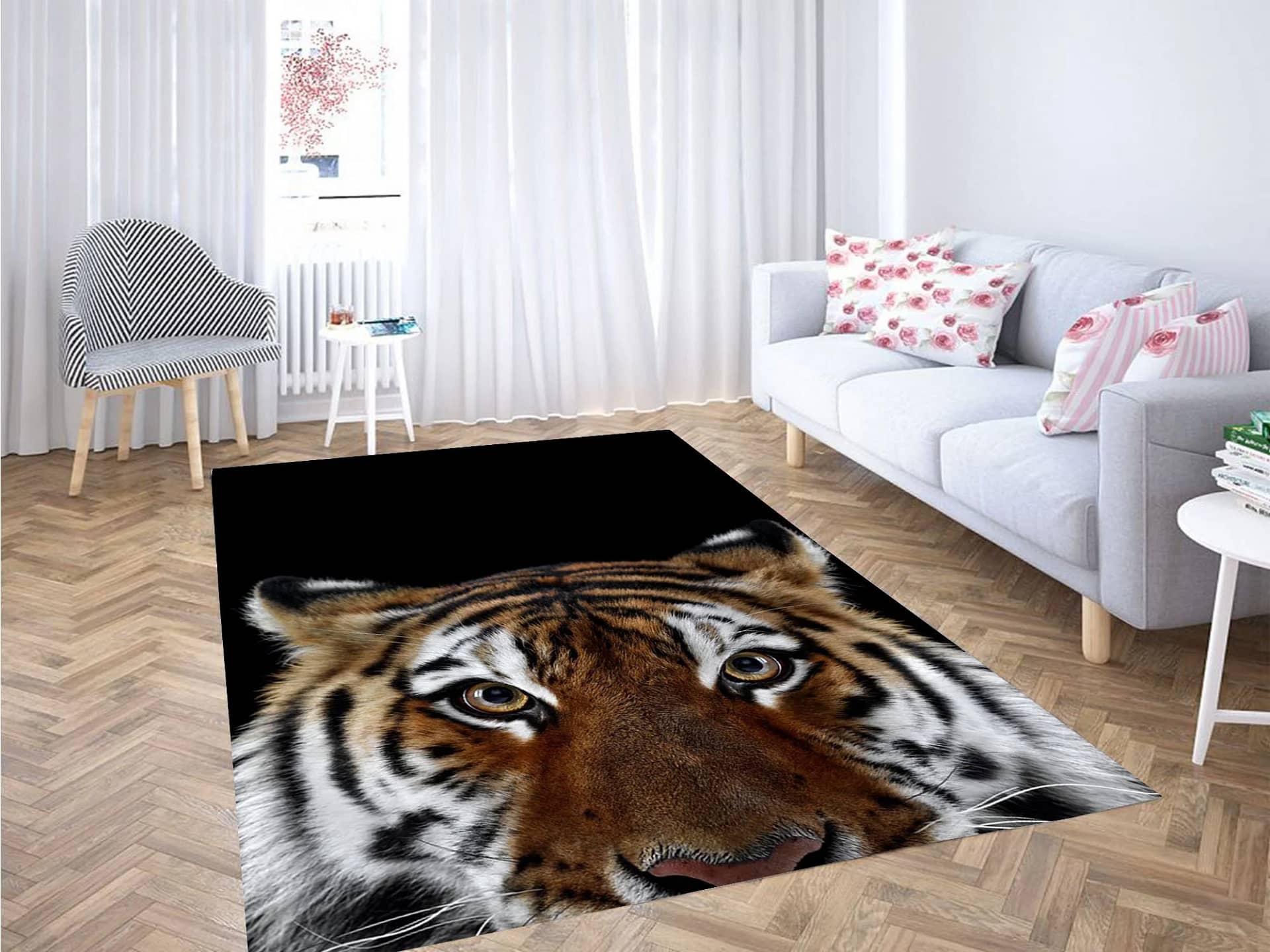 Tiger Head Carpet Rug