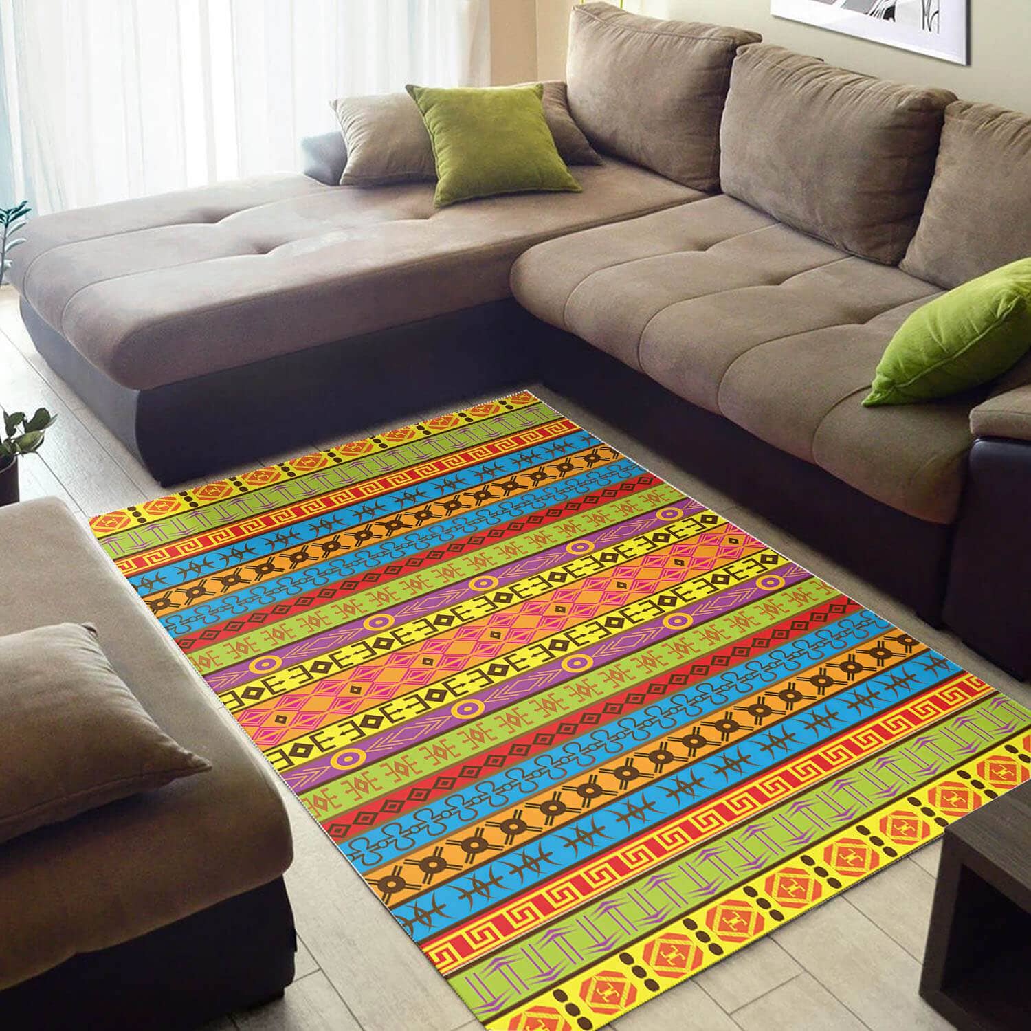 Trendy African American Nice Afrocentric Art Style Floor Inspired Home Rug