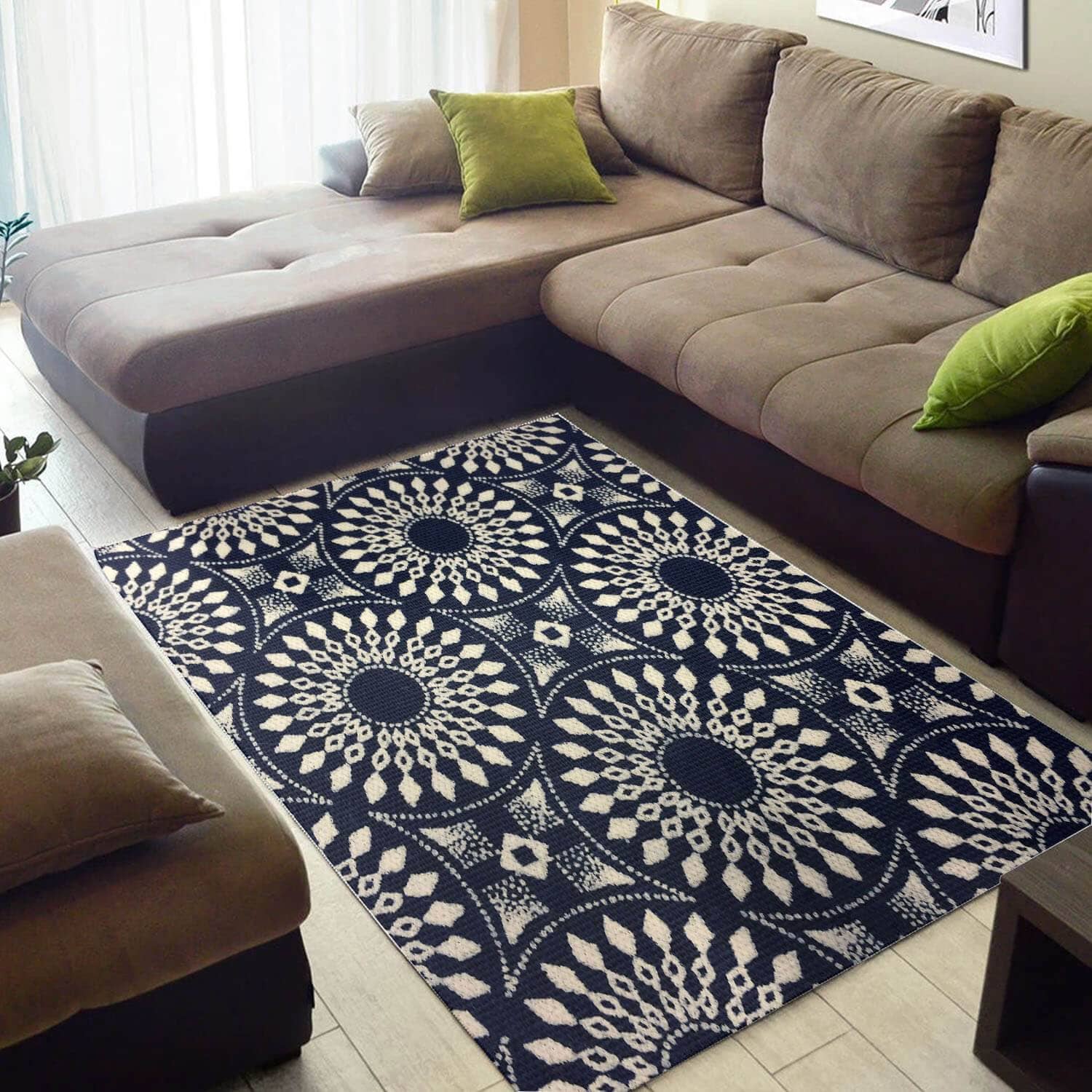 Trendy African Holiday American Art Ethnic Seamless Pattern Themed Home Rug