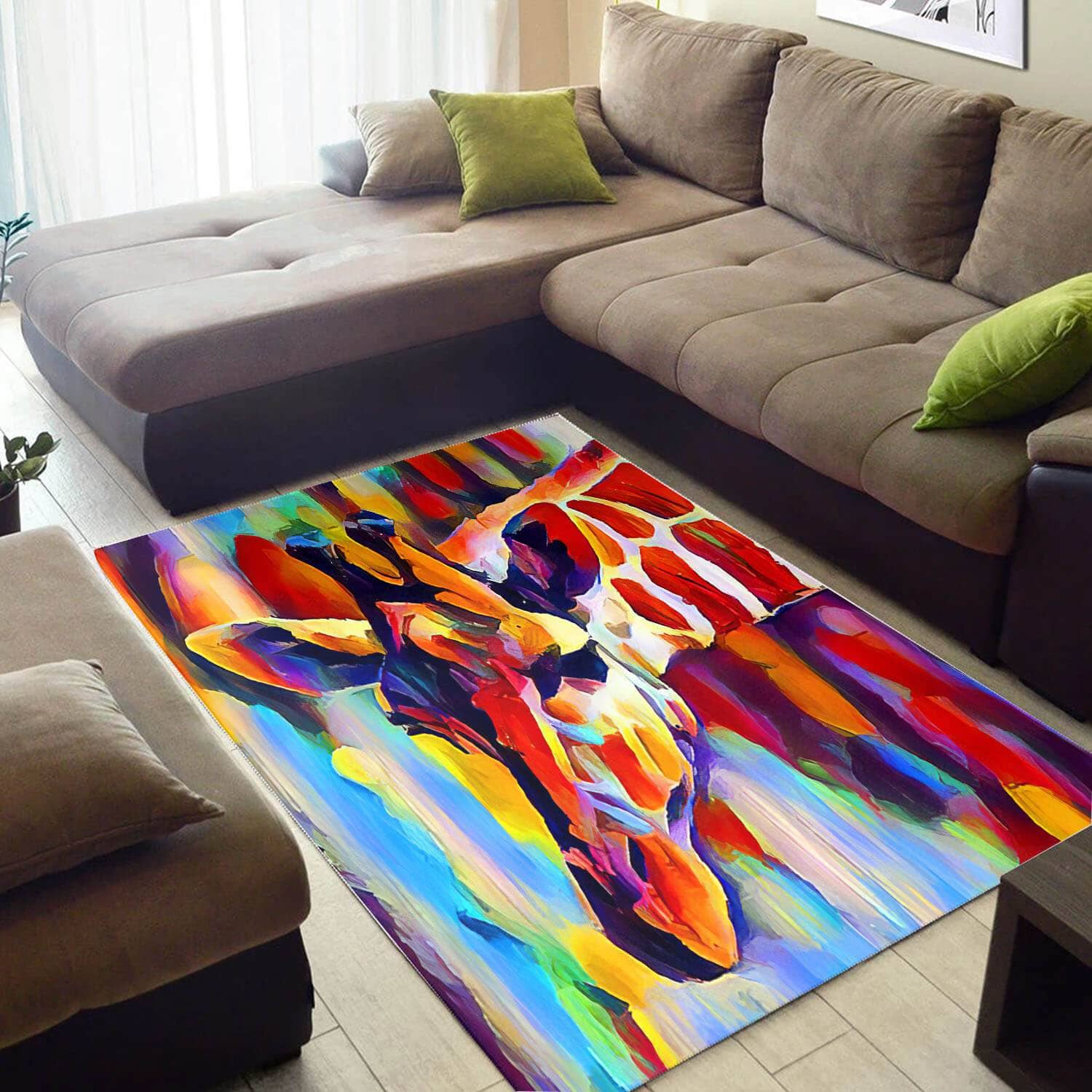 Trendy African Pretty Afrocentric Woman Style Carpet House Rug