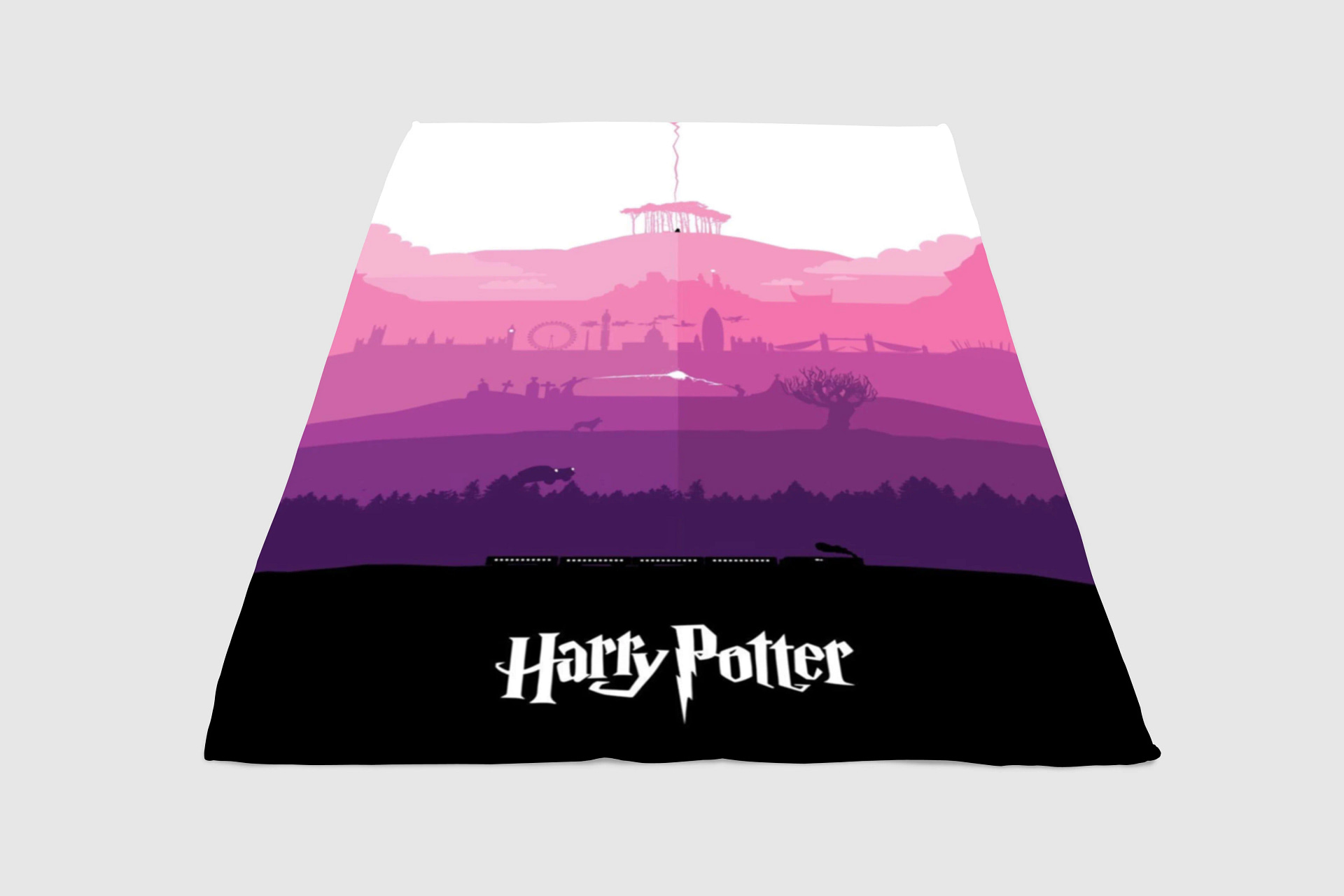 Vector Layout Harry Potter Fleece Blanket