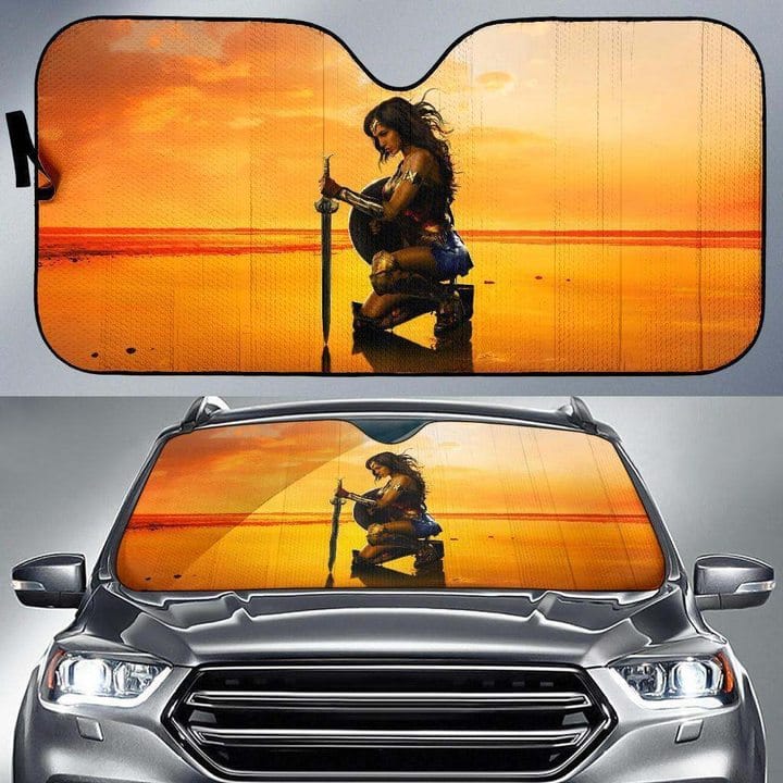 Wonder woman car store sun shade