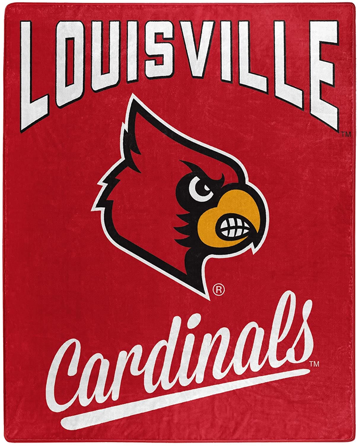 Alumni Silk Touch Throw Blanket Louisville Cardinals Fleece Blanket