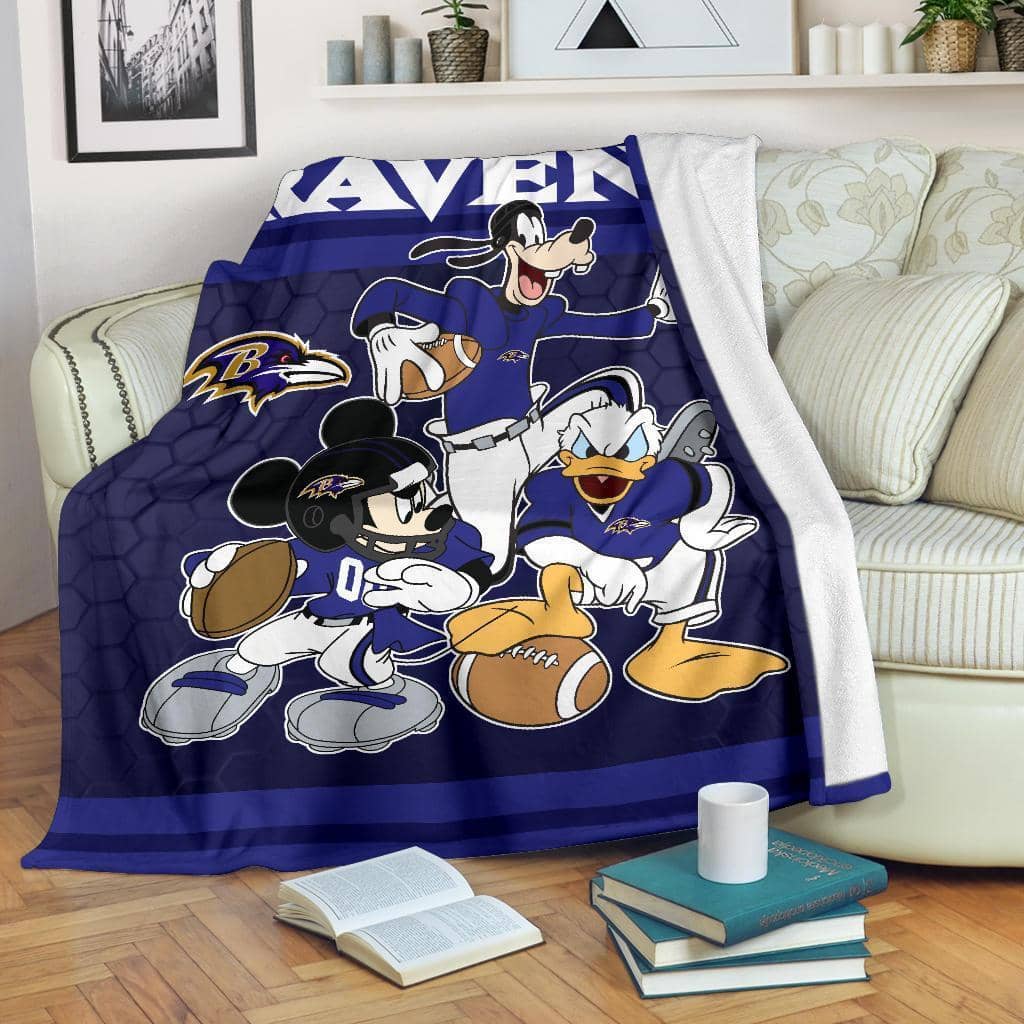 Amazon Best Seller Disney Ravens Team Football Fleece Blanket