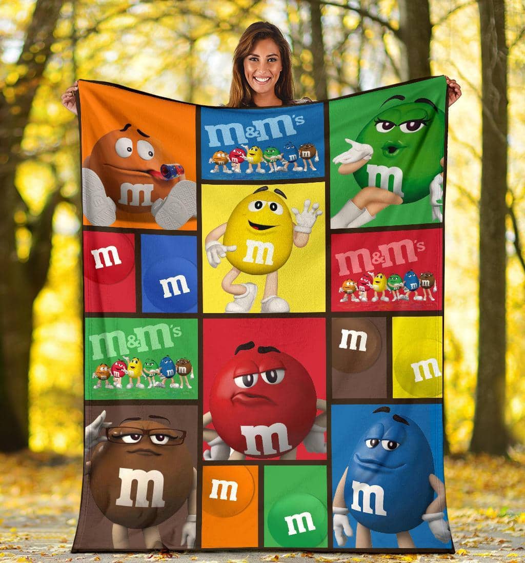 M&M's Character Blanket, Fun Colorful Throw Blanket Featuring Characters,  Comfy & Soft Travel Blanke…See more M&M's Character Blanket, Fun Colorful