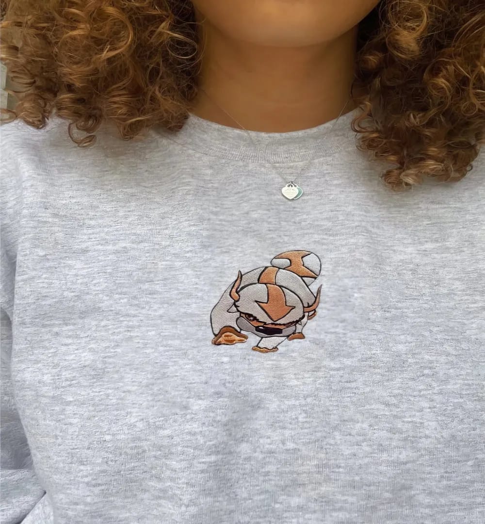 Appa Embroidered Swoosh Sweatshirt/T-Shirt/Hoodie Embroidery