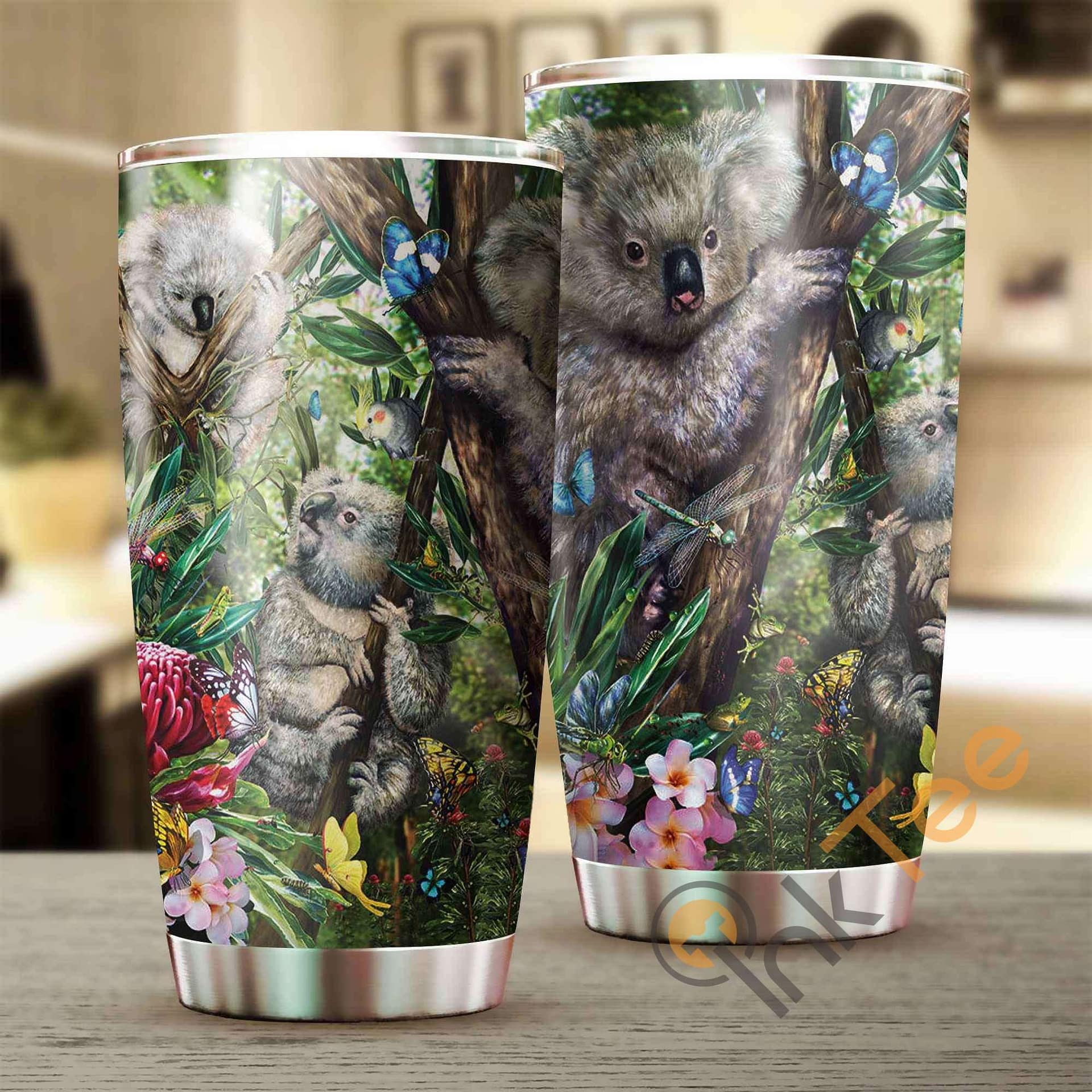 Inktee Store - Beautiful Koala Amazon Best Seller Sku 3102 Stainless Steel Tumbler Image