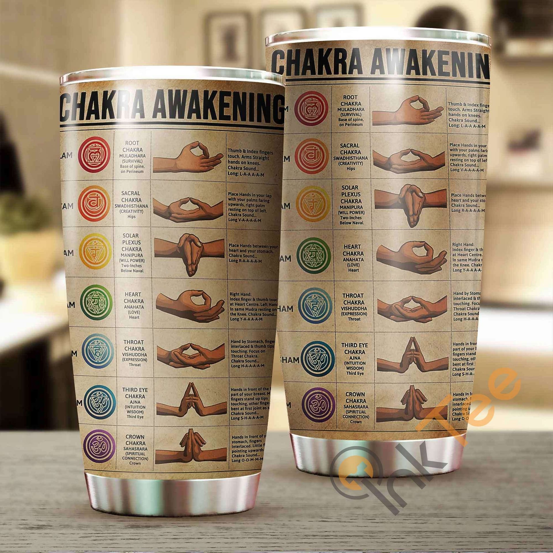 Chakra Awakening Knowledge Yoga Amazon Best Seller Sku 2579 Stainless Steel Tumbler