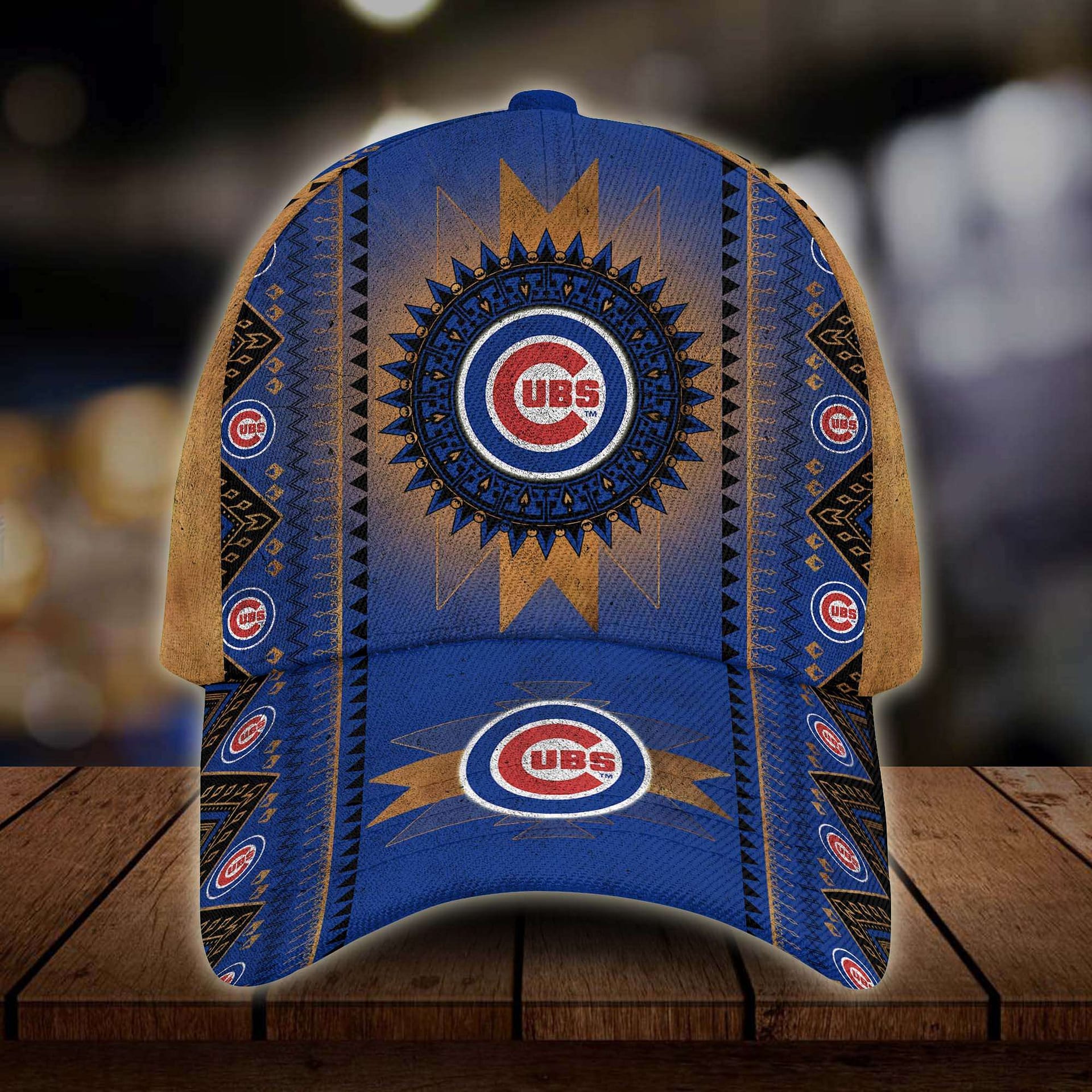 Chicago Cubs Mlb Team Logo Native Americans Classic Cap