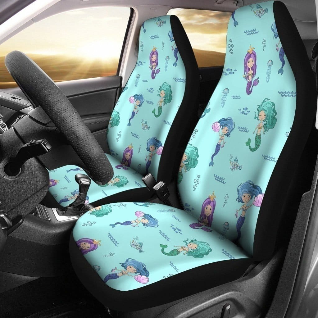 Cute Chibi Mermaid For Fan Gift Sku 3090 Car Seat Covers