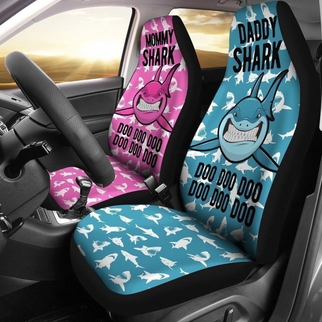 Daddy Mommy Shark Doo Doo Doo For Fan Gift Sku 1852 Car Seat Covers