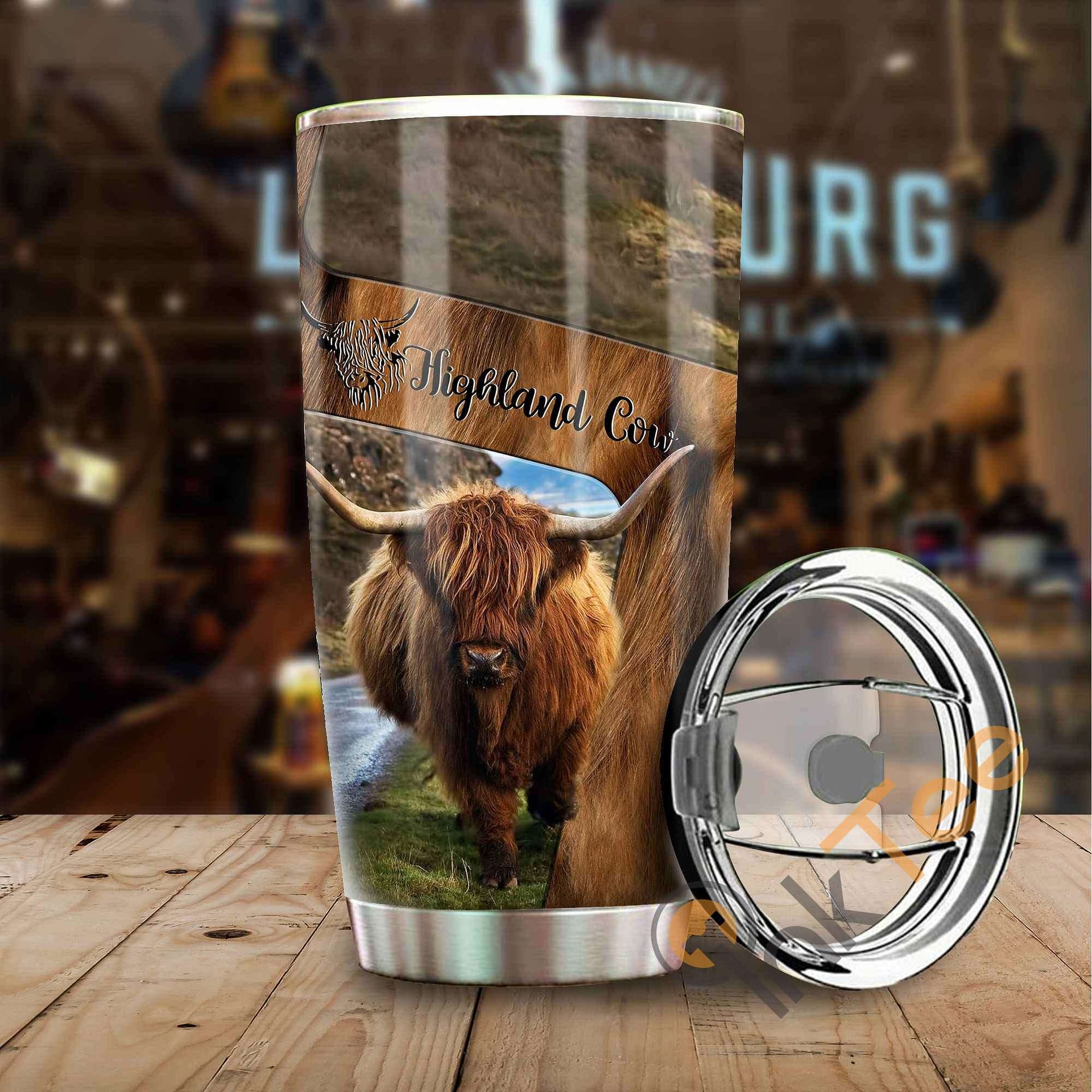 Highland Cow Stainless Steel Tumbler