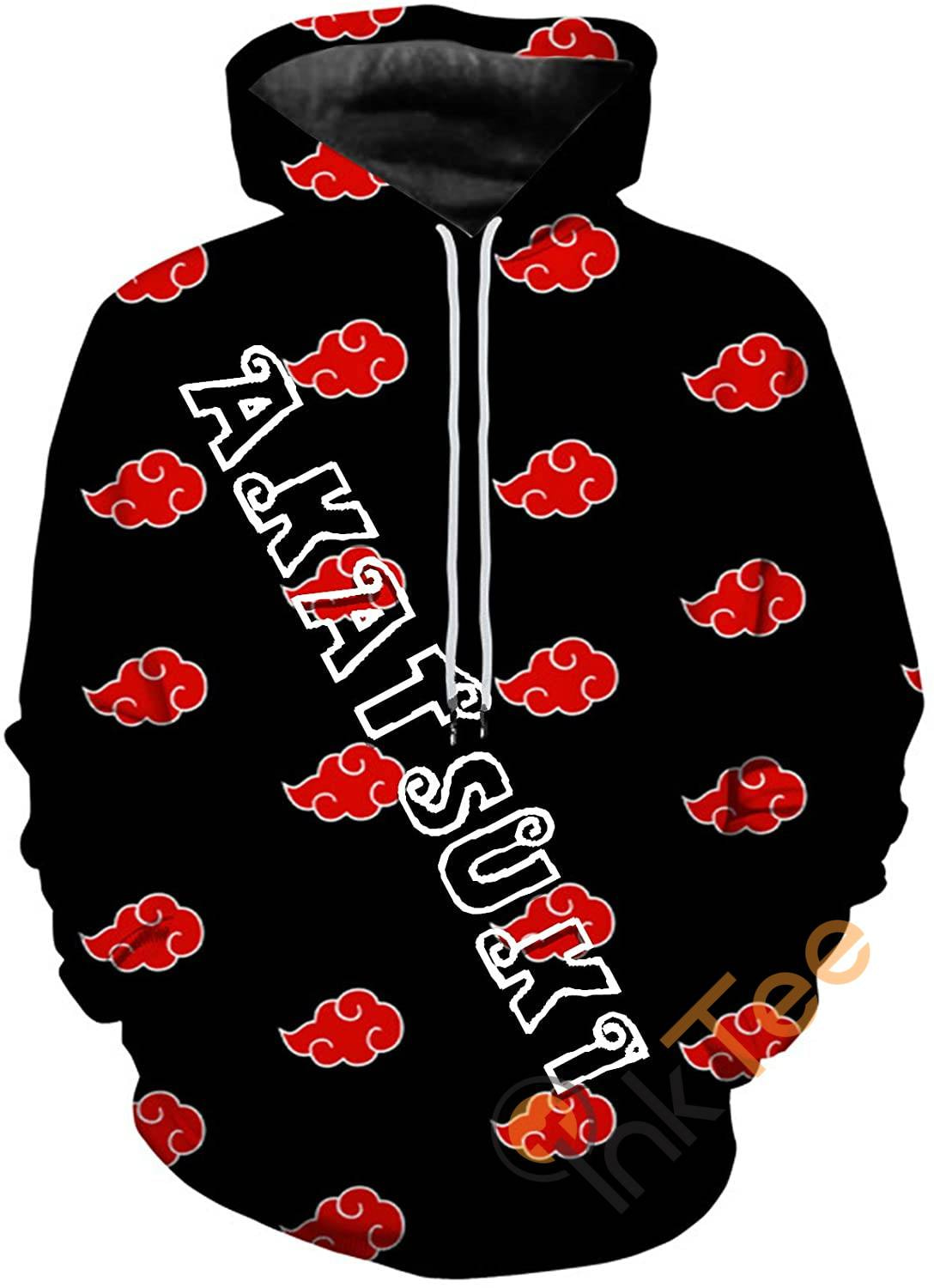 Naruto Print Pullover With Front Pocket Sku15 Hoodie 3D