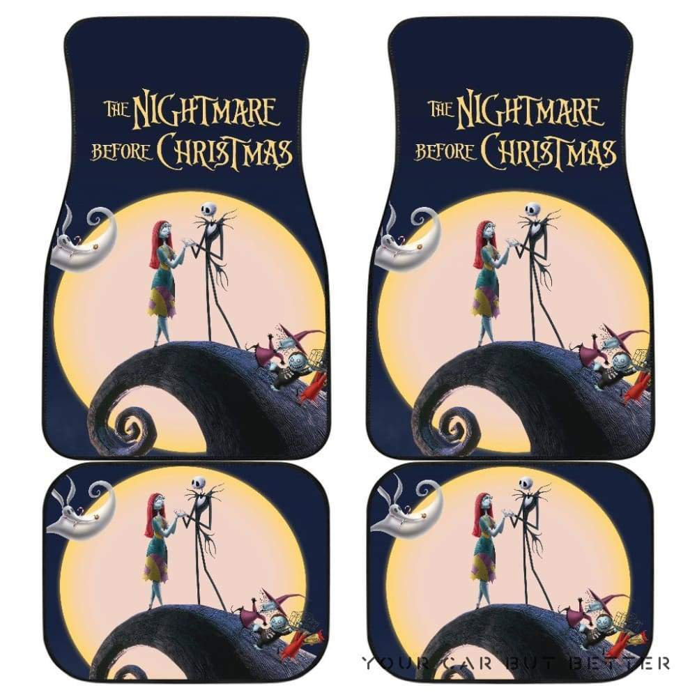 Nightmare Before Christmas Front And Back Sku 05 Car Floor Mats