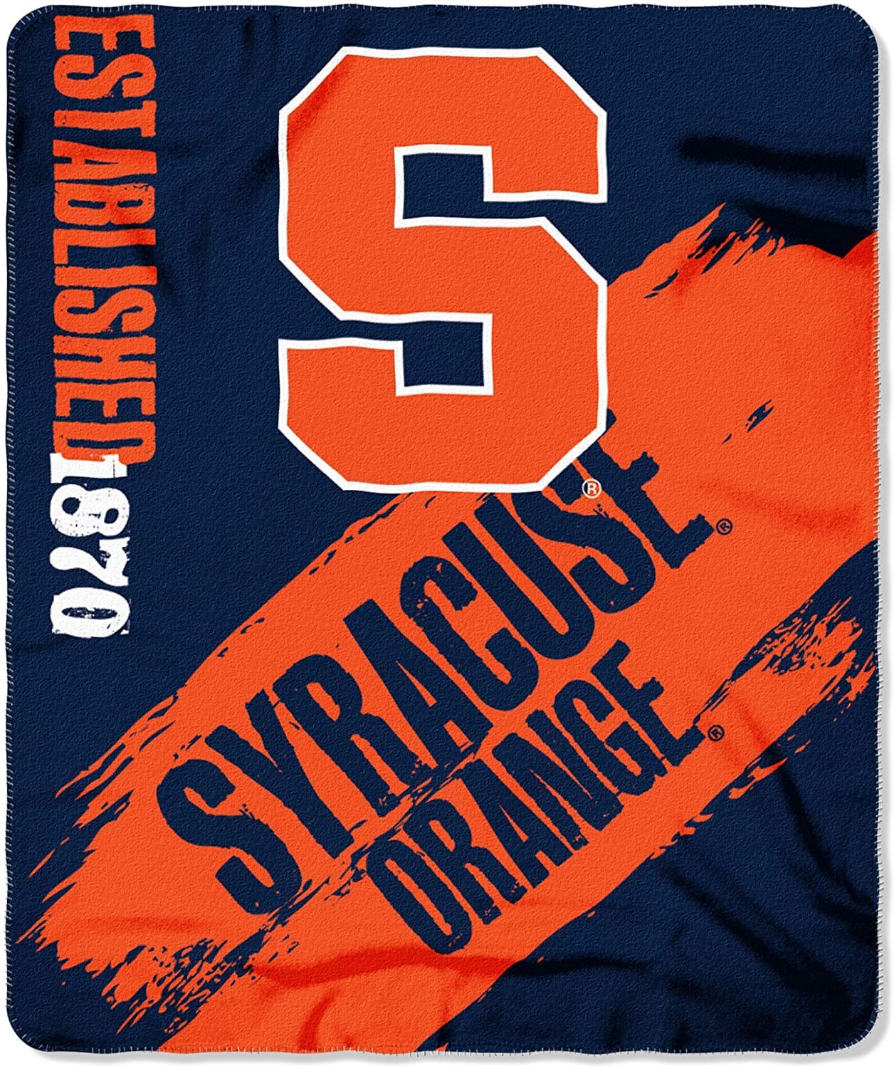 Officially Licensed Ncaa Printed Throw Syracuse Orange Fleece Blanket