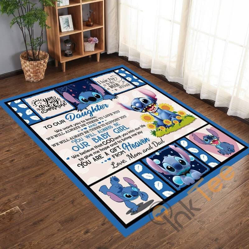 disney stitch 4 Living room carpet rugs