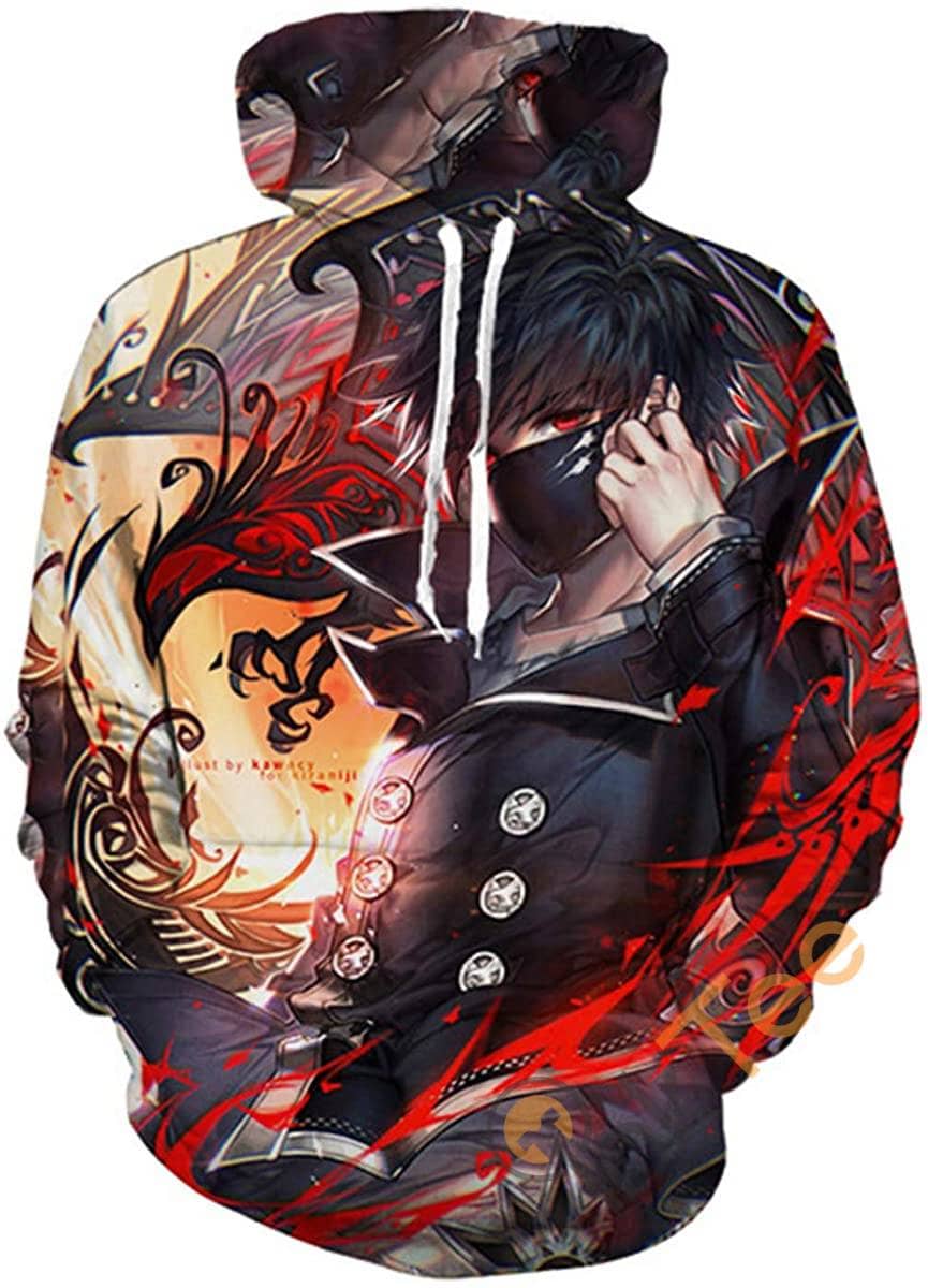 Tokyo Ghoul Print Pullover With Front Pocket Sku101 Hoodie 3D