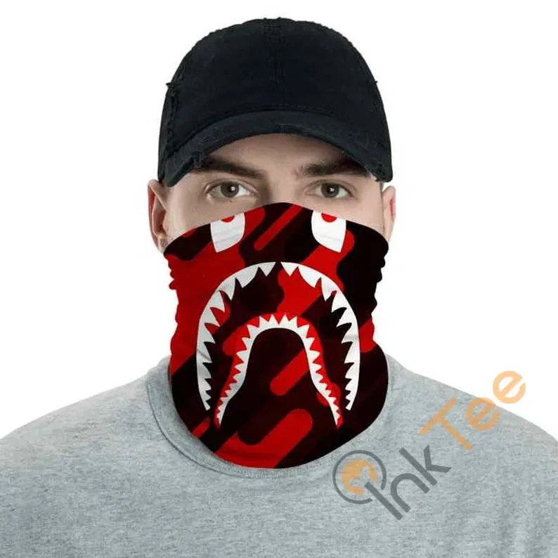 Bape Camo Shark Face Mask