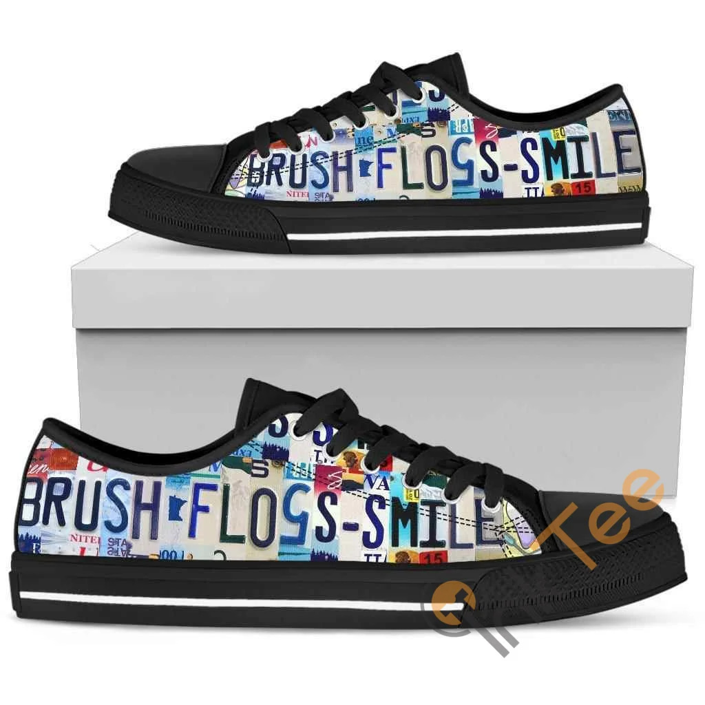 Brush Floss Smile Low Low Top Shoes