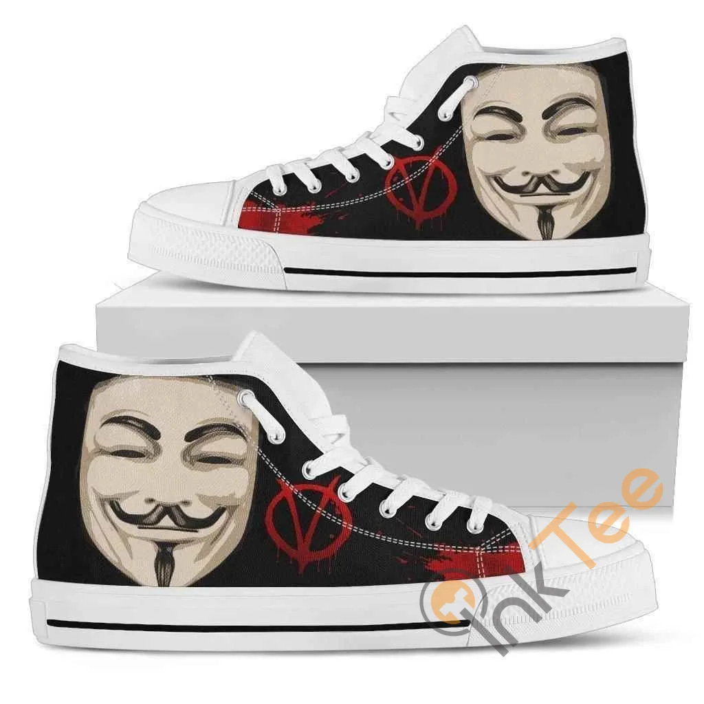 V For Vendetta Amazon Best Seller Sku 2496 High Top Shoes
