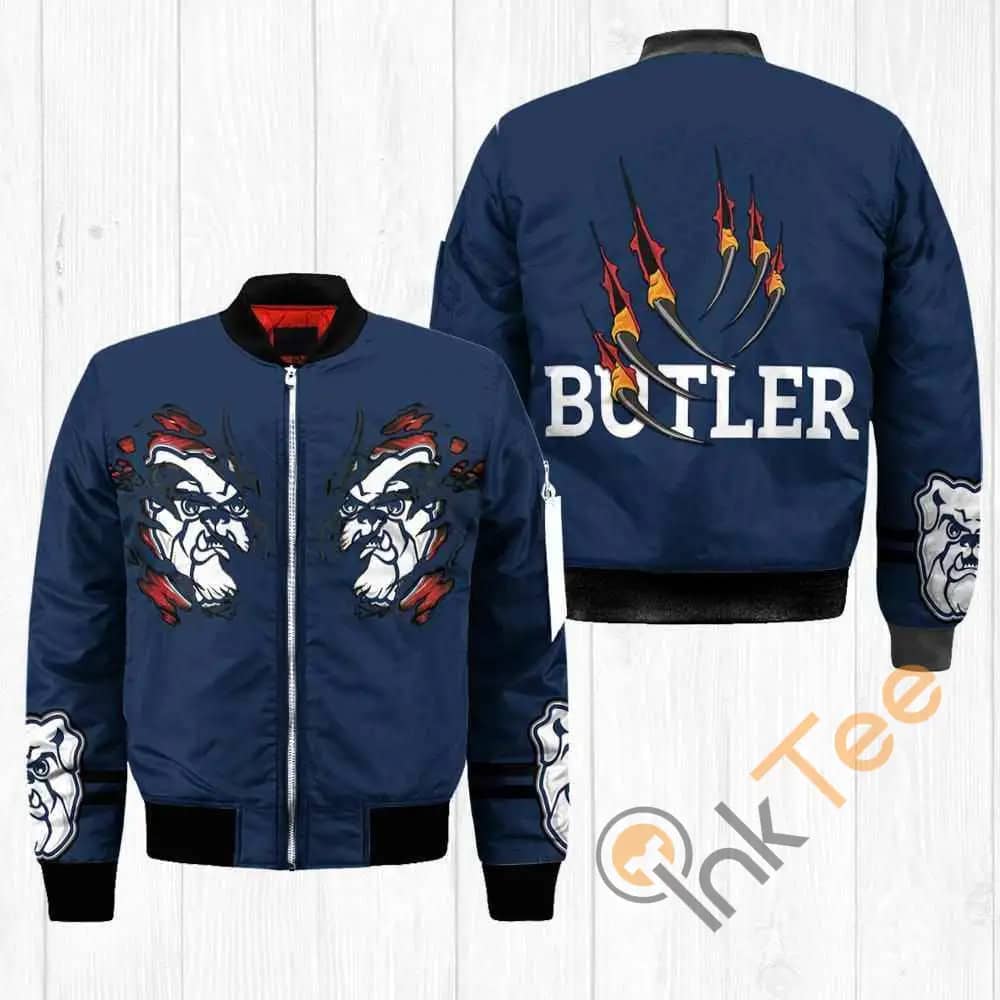 Butler Bulldogs Ncaa Claws  Apparel Best Christmas Gift For Fans Bomber Jacket