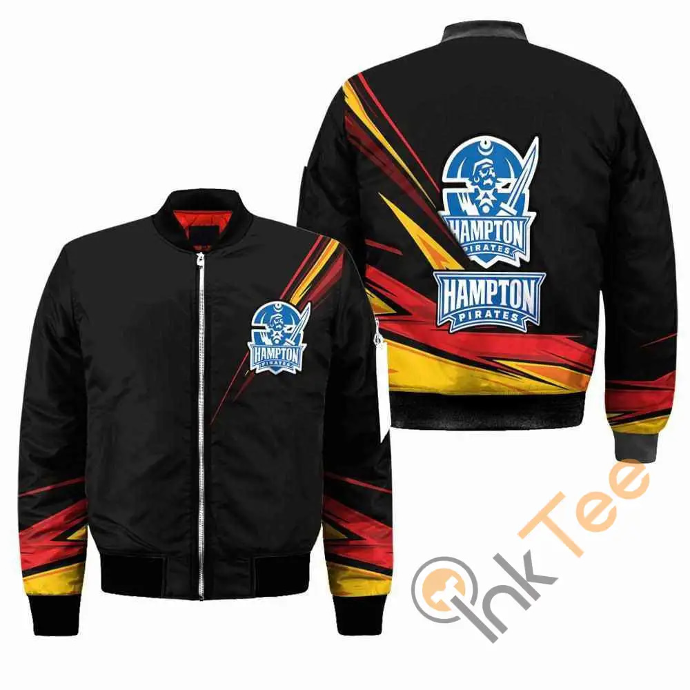 Hampton Pirates Ncaa Black  Apparel Best Christmas Gift For Fans Bomber Jacket