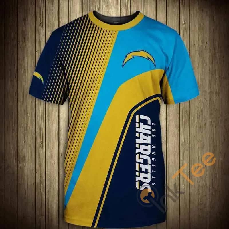 Nfl T Shirt For Sale 3D Custom Los Angeles Chargeers T Shirts Cheap For Fans 3D T-Shirts
