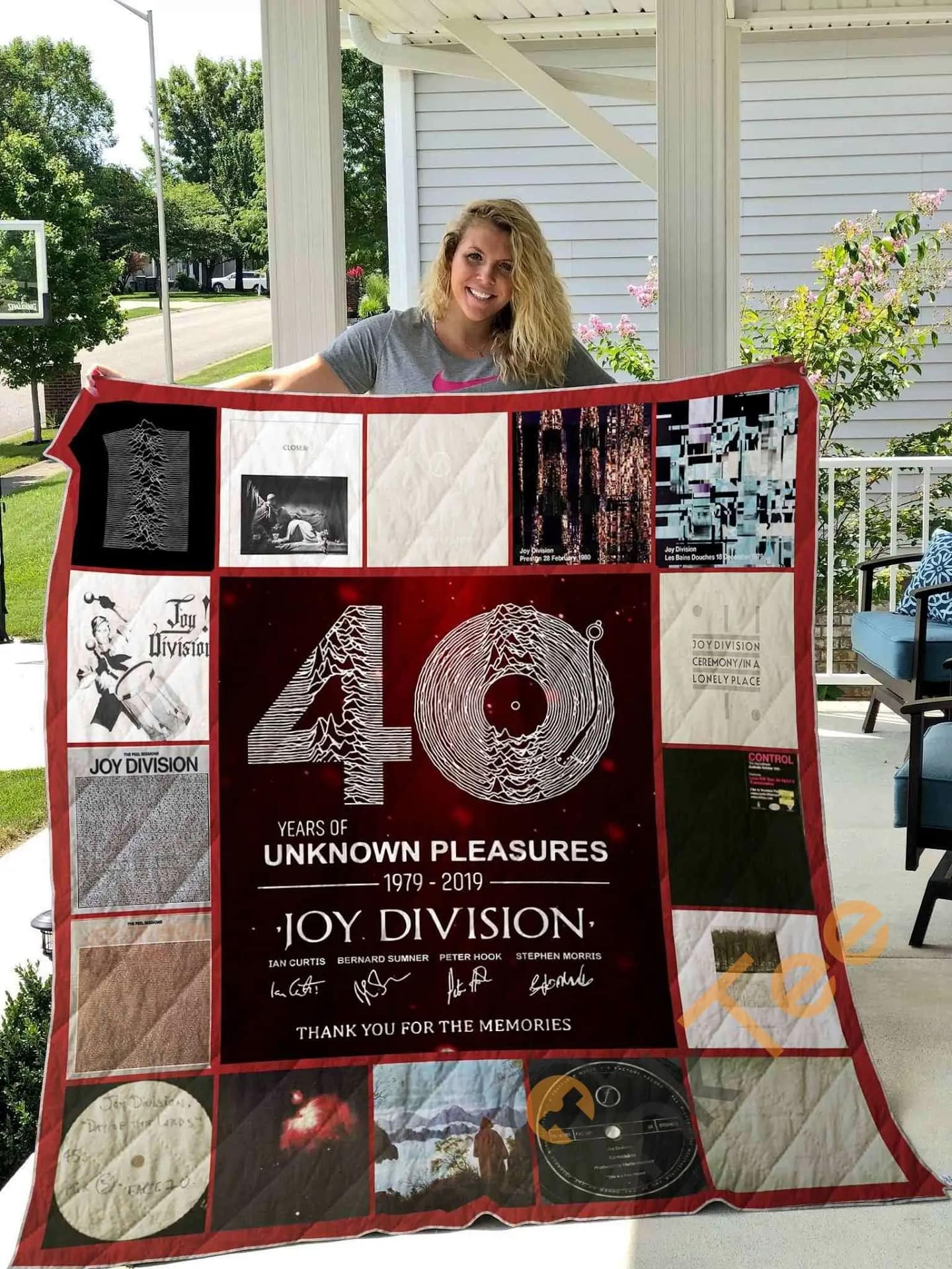 40 Years Of Unknown Pleasures Joy Division 1979-2019  Blanket Th1707 Quilt