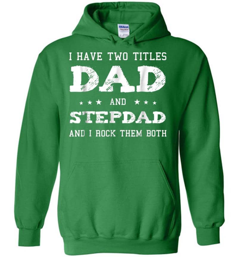Inktee Store - Best Dad And Stepdad Shirt Cute Fathers Day Gift From Wife Hoodie Image