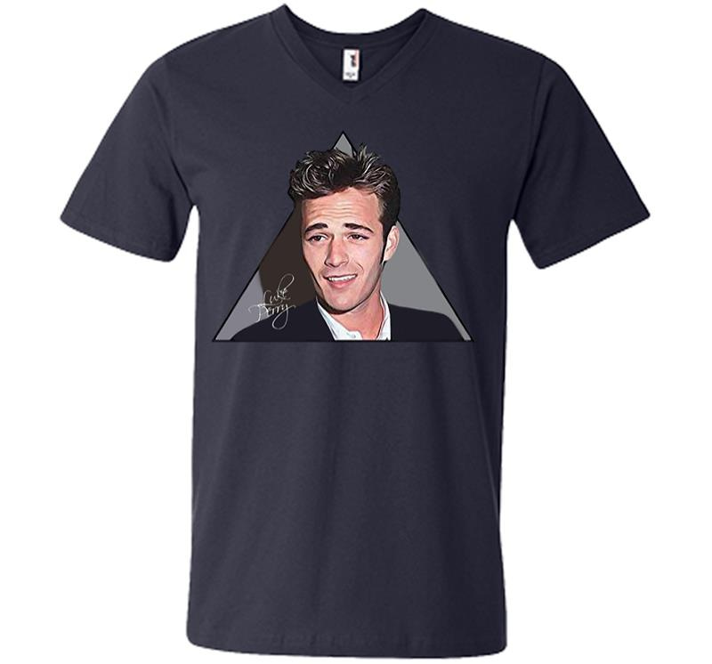 Inktee Store - Brostore Rip Luke Perry V-Neck T-Shirt Image