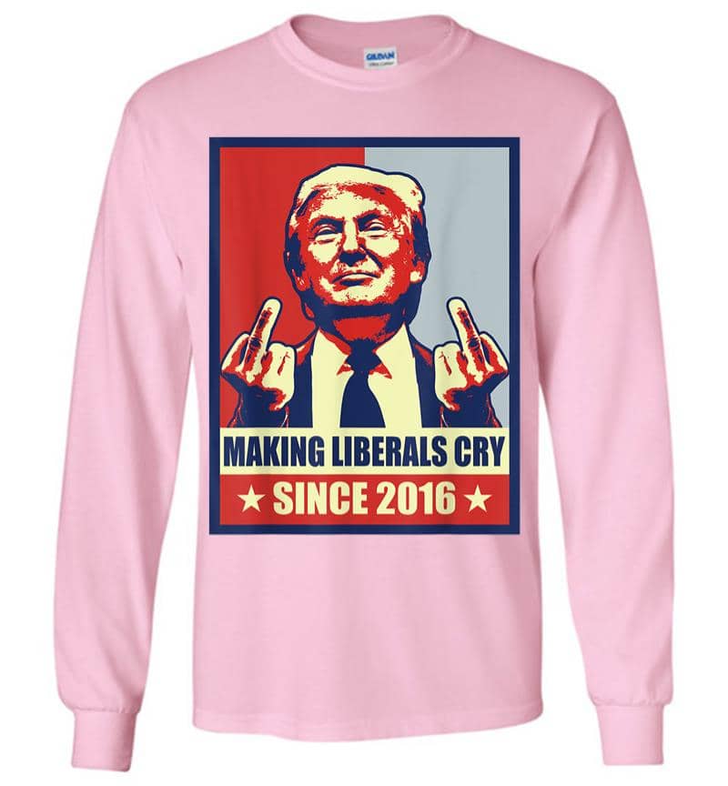 Inktee Store - Pro President Donald Trump Gifts 2020 Making Liberals Cry Long Sleeve T-Shirt Image