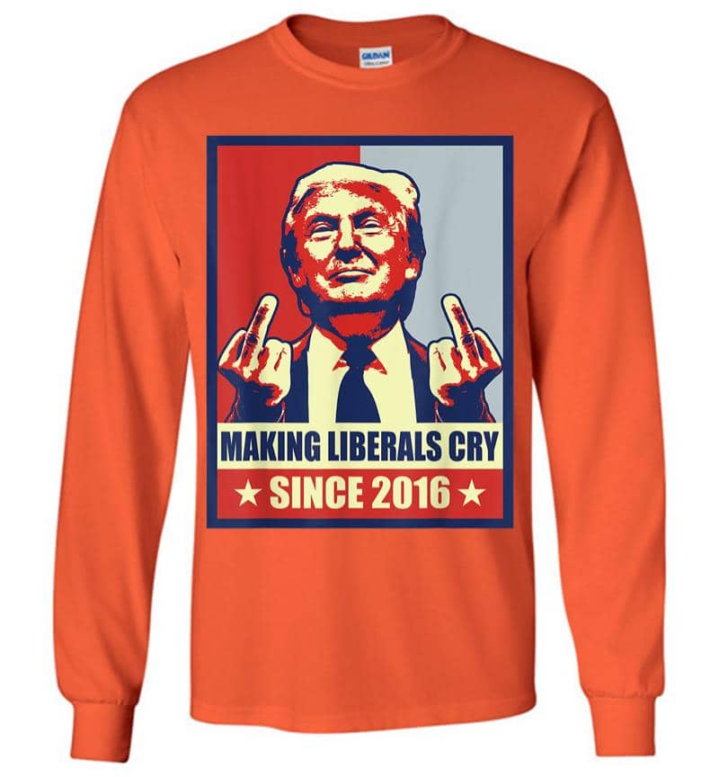Inktee Store - Pro President Donald Trump Gifts 2020 Making Liberals Cry Long Sleeve T-Shirt Image