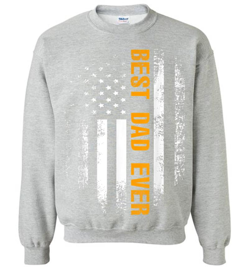 Inktee Store - Vintage Best Dad Ever American Flag Fathers Day Gift Sweatshirt Image