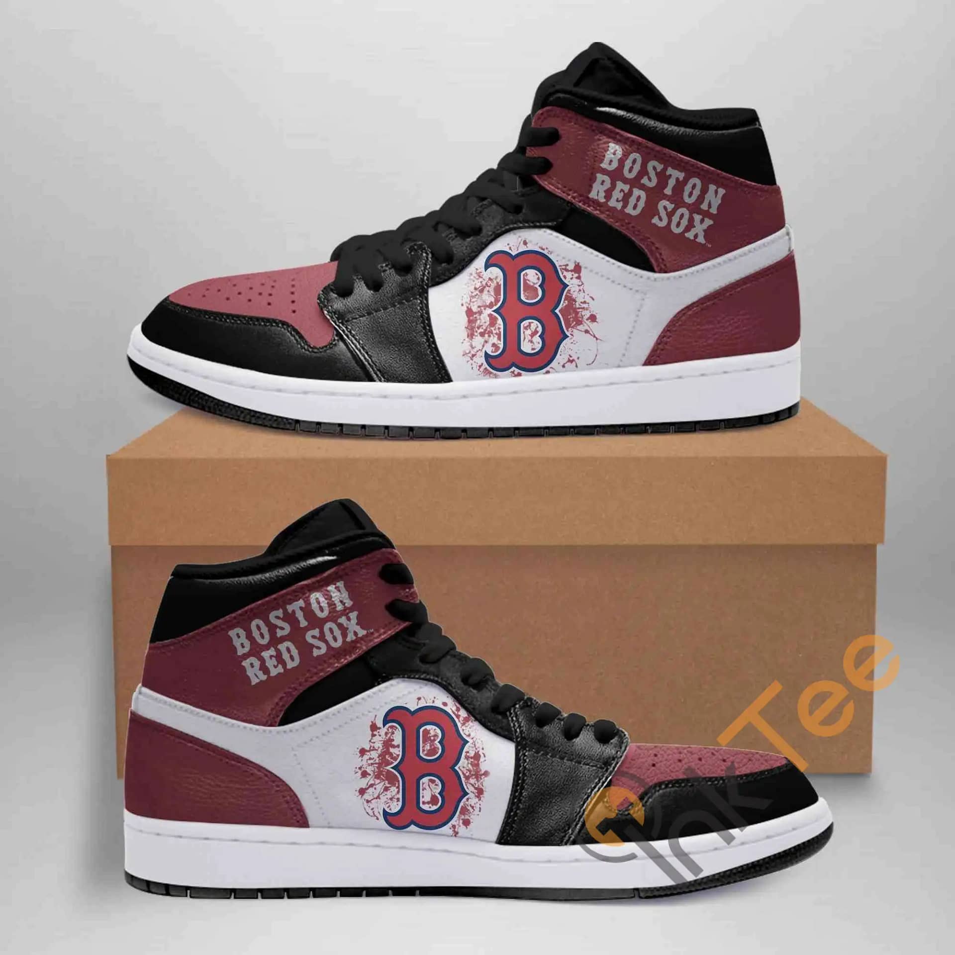 Boston Red Sox Mlb Ha02 Custom Air Jordan Shoes - Inktee Store