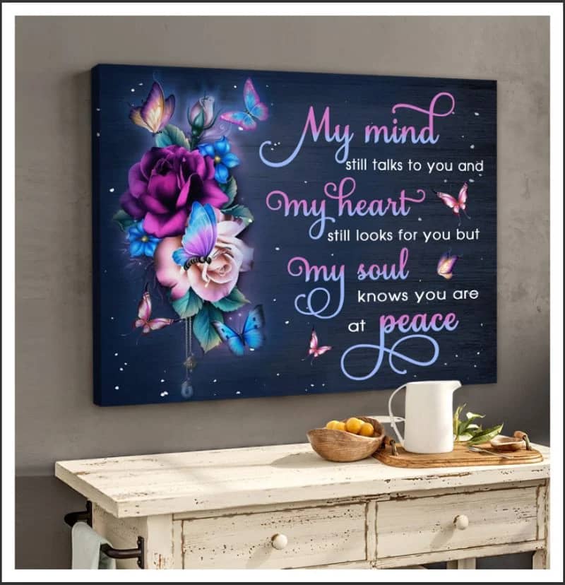 Butterfly My Mind Still Talks To You Art Print Wall Decor  No Frame Poster