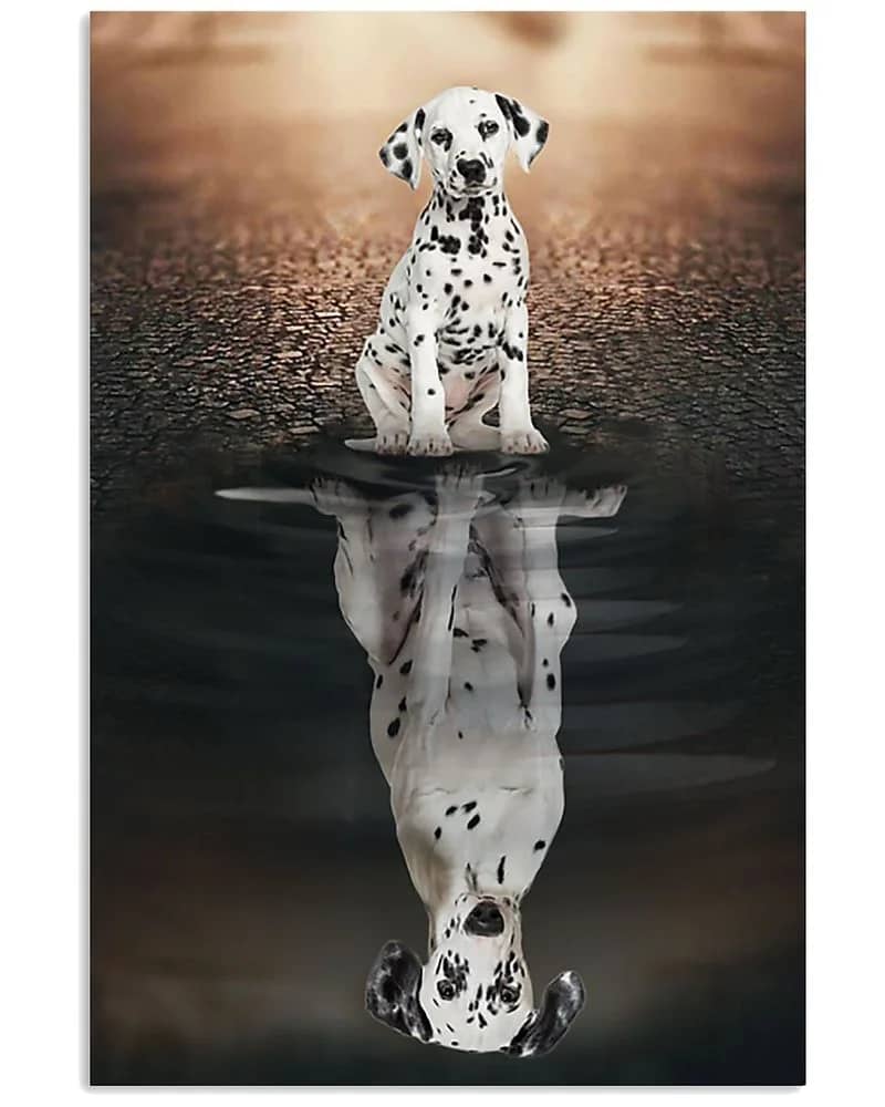 Dalmatian Believe In Yourself Unframed / Wrapped Canvas Wall Decor Poster