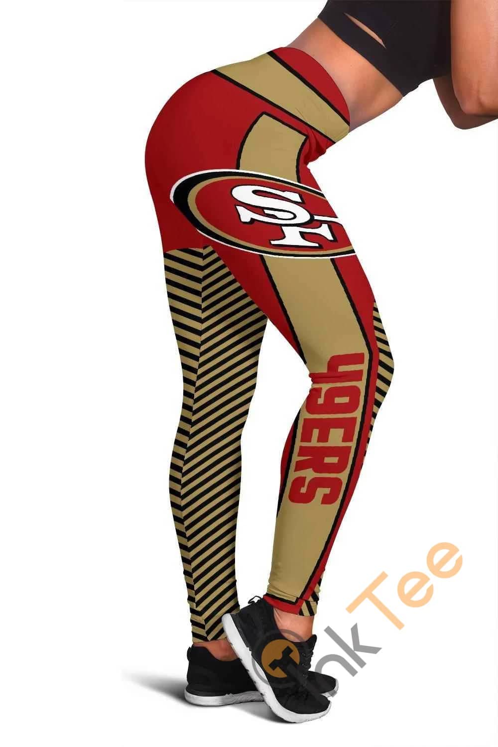 San Francisco 49ers Leggings Thematic Logo yoga running workout