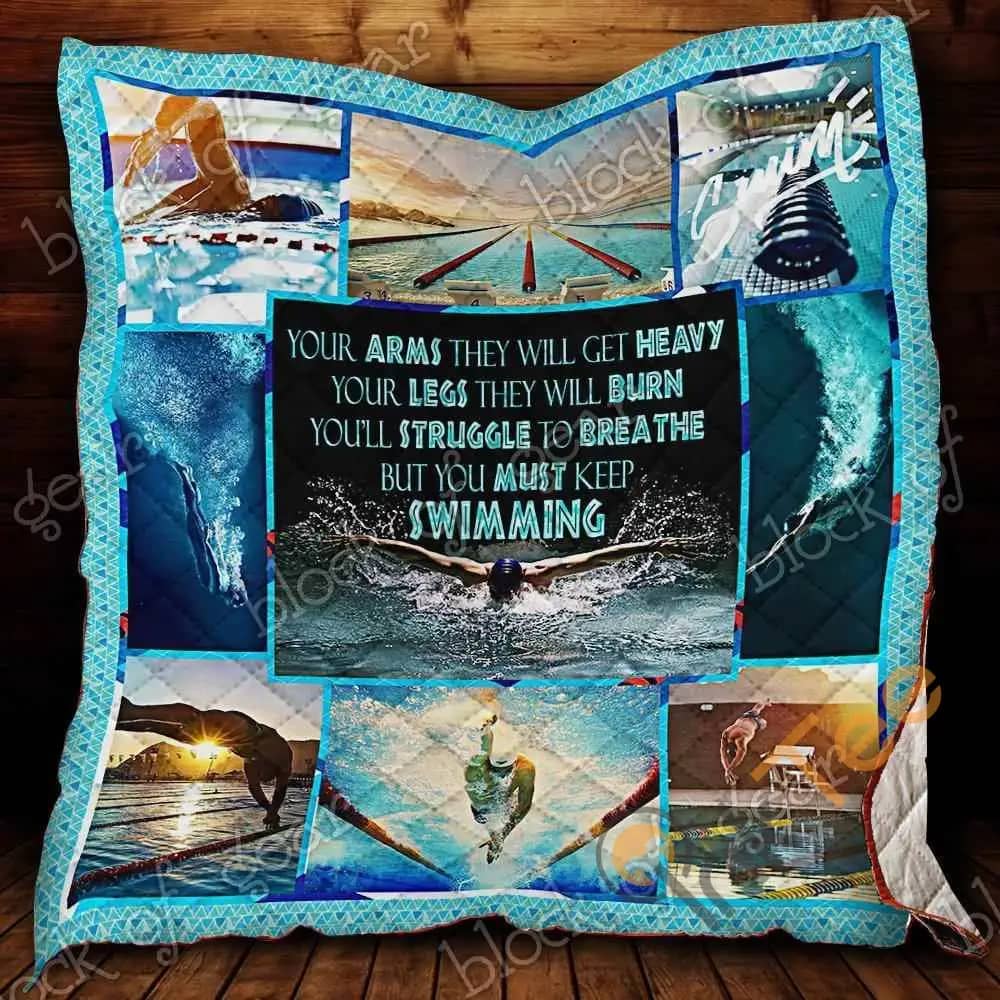 Keep Swimming  Blanket Kc1207 Quilt