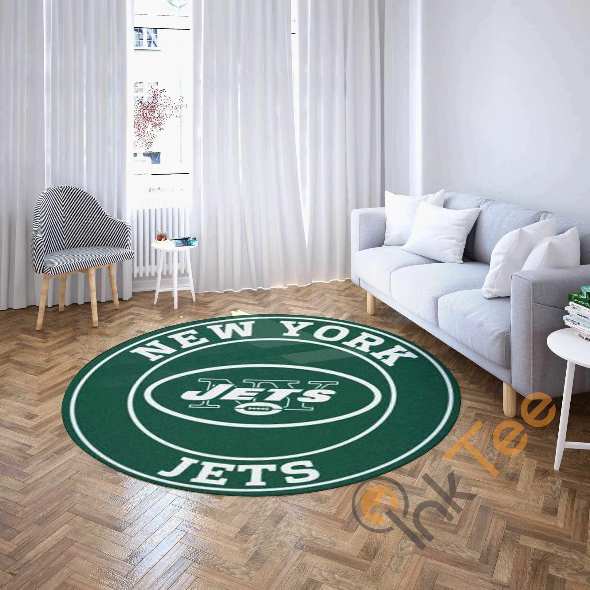New York Jets Round Carpet Nfl Football Amazon Best Seller Sku 2690 Rug