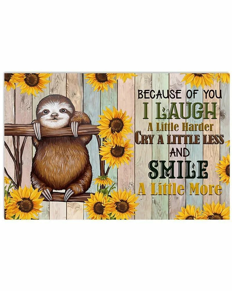 Smile A Little More Horizontal  Wall Decor  (no Frame) Poster