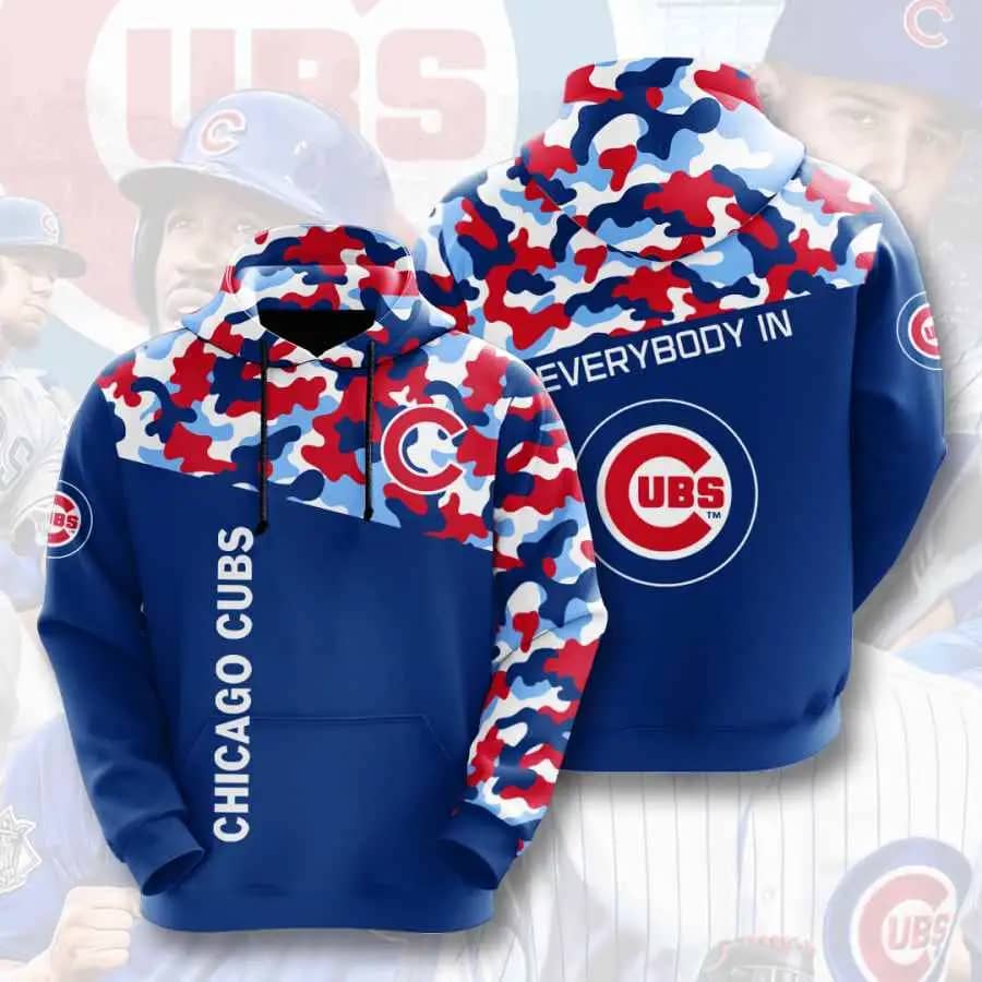 MLB Chicago Cubs Skull Red Hoodie, Zip Hoodie 3D All Over Print