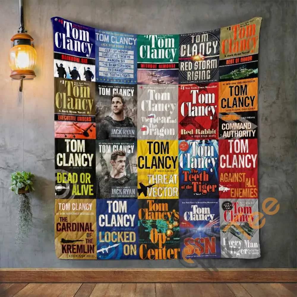 Tom Clancy Books  Blanket Th1707 Quilt