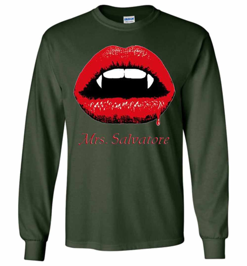 Inktee Store - Mrs Salvatore Long Sleeve T-Shirt Image