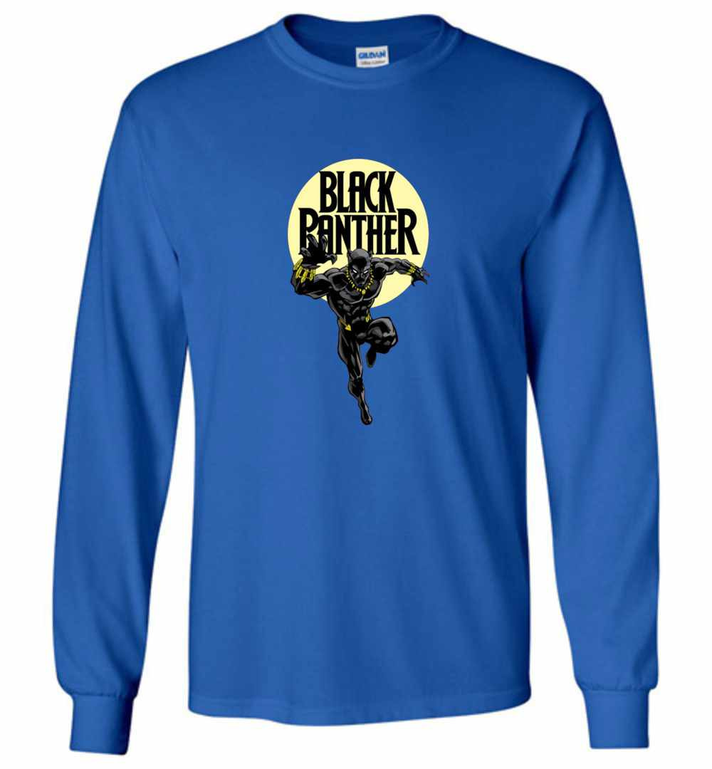Inktee Store - Black Panther Long Sleeve T-Shirt Image