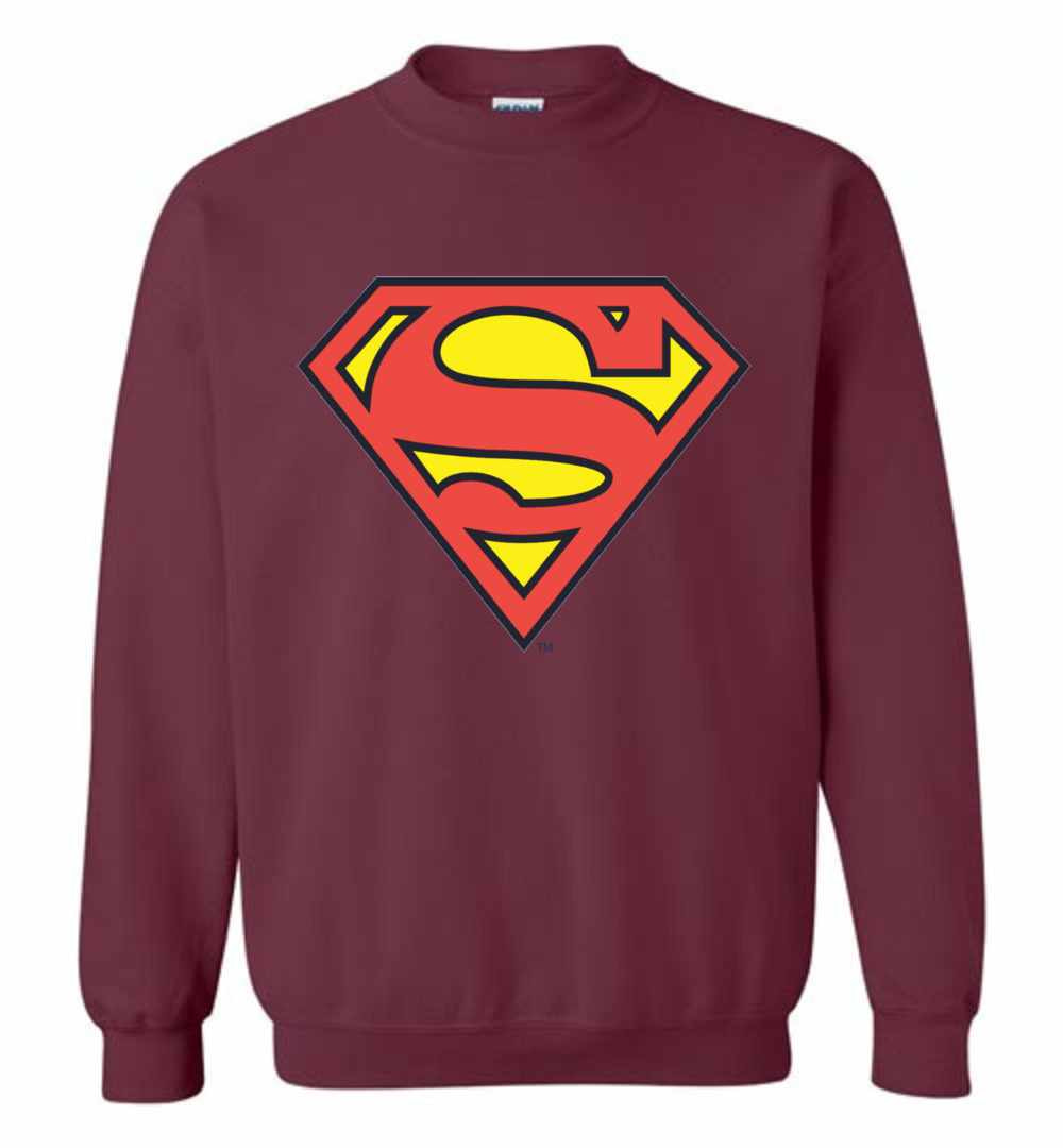 Inktee Store - Superman S-Shield Superman Logo Sweatshirt Image