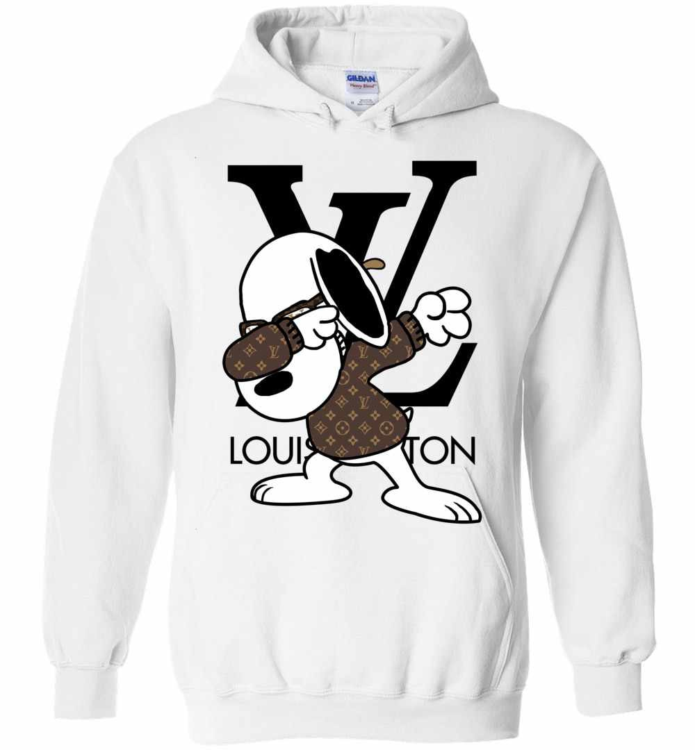 Snoopy wear Louis Vuitton and dabbing shirt, hoodie, sweater, long sleeve  and tank top