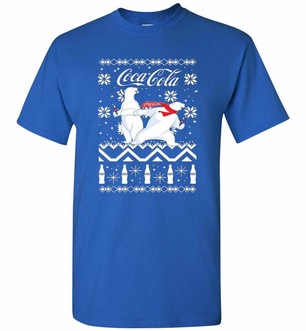 Inktee Store - Coca-Cola Ugly Polar Bear Slide Men'S T-Shirt Image