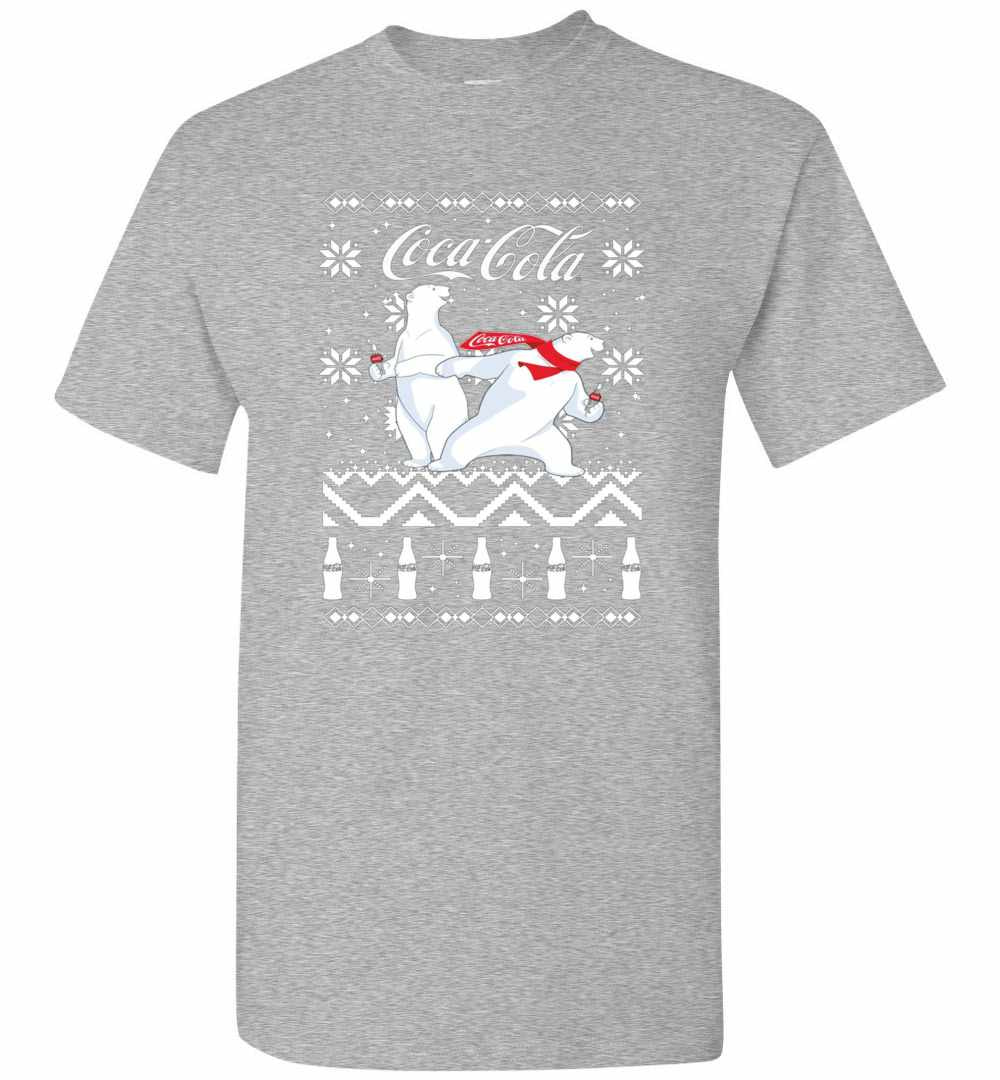 Inktee Store - Coca-Cola Ugly Polar Bear Slide Men'S T-Shirt Image