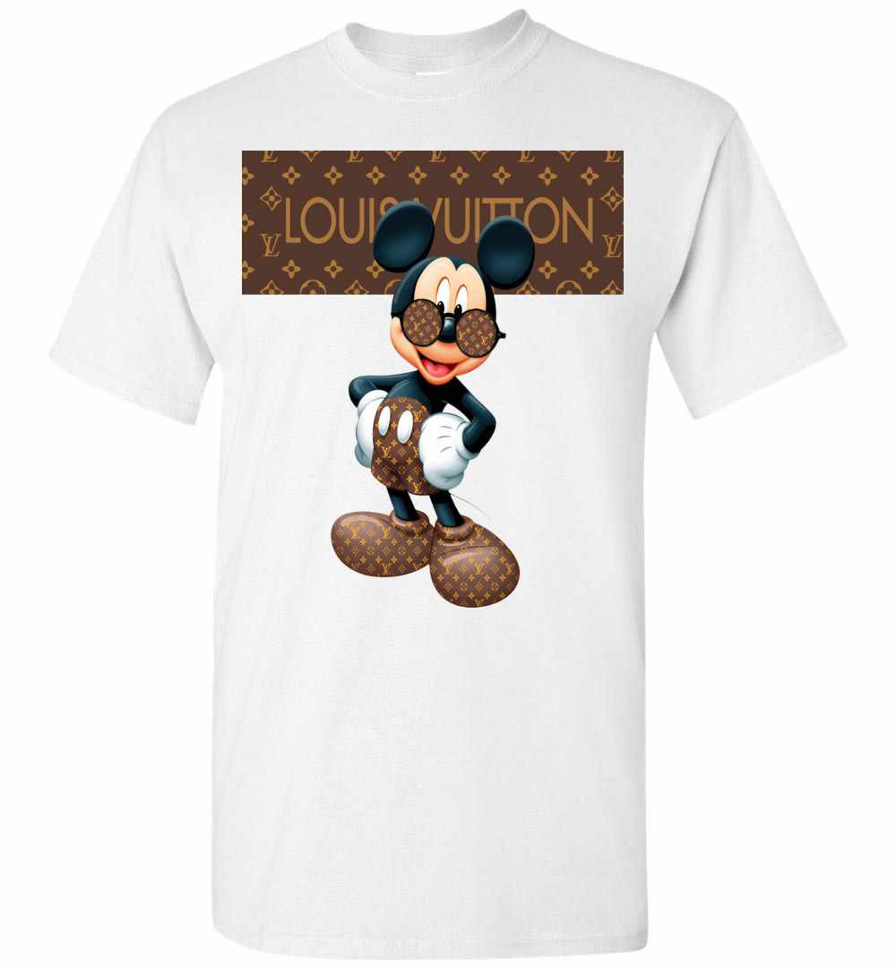 Louis Vuitton Stripe Mickey Mouse Stay Stylish Men's T-Shirt - Inktee Store