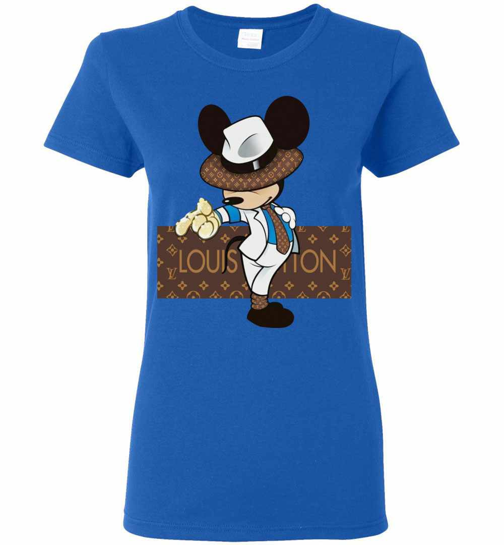 NEW Louis Vuitton Mickey Mouse Luxury Brand Full Logo 3D T-Shirt